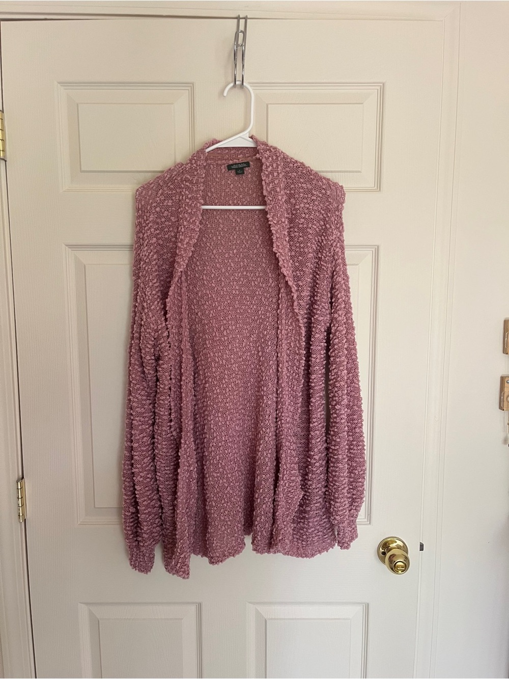 Wild fable purple/pink long cardigan size small